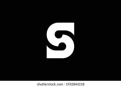 S letter logo design on luxury background. S monogram initials letter logo concept. SD icon design. DS elegant and Professional white color letter icon design on black background.
