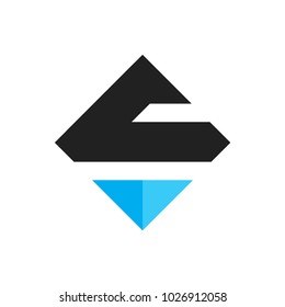 S Letter Logo Design Template, Rectangular shape, Squire