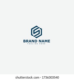 Vector de plantilla de diseño de logotipo de carta S