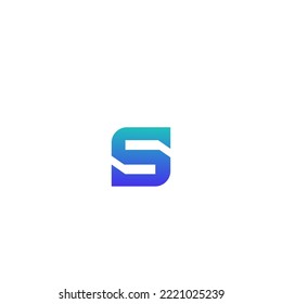 Elementos de plantilla de diseño de logotipo de letra S. Logo de la letra digital abstracta moderna. Ilustración vectorial.