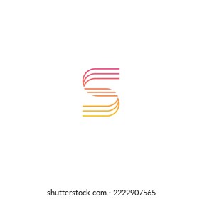 S Buchstaben Logo Design Template Elemente. Modernes abstraktes Logo für digitale Buchstaben. Vektorgrafik.
