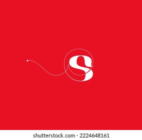 Elementos de plantilla de diseño de logotipo de letra S. Logo de la letra digital abstracta moderna. Ilustración vectorial.