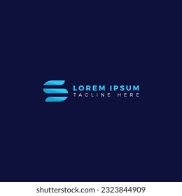 S letter logo design template