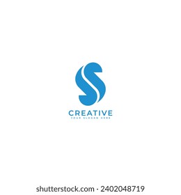 s letter logo design template