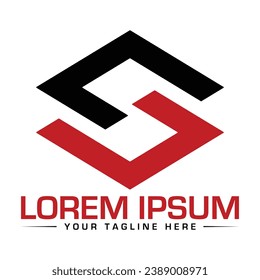 Diseño de logotipo de carta S Diseño de logotipo único y moderno