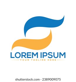 Diseño de logotipo de carta S Diseño de logotipo único y moderno