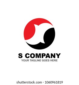 S letter logo design vector icon