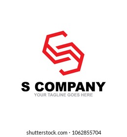 S letter logo design vector icon