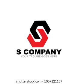 S letter logo design vector icon