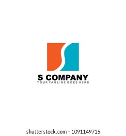 S letter logo design vector icon