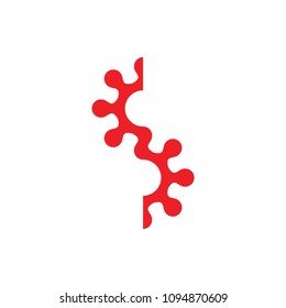 S letter logo design vector