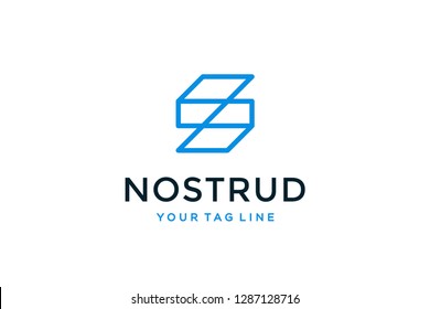 S letter logo design vector illustration.