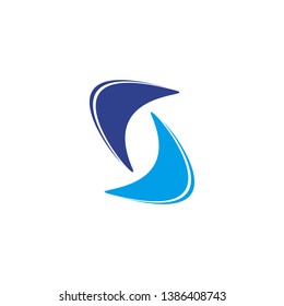 S letter logo design vector template