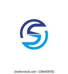 S letter logo design vector template