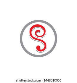 S letter logo design vector