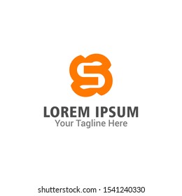 S Letter logo design vector element