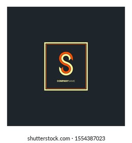 S letter logo design vector element template