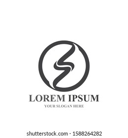 S letter logo design vector