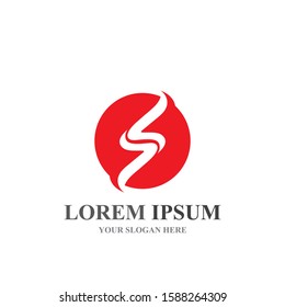 S letter logo design vector