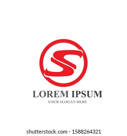 S letter logo design vector