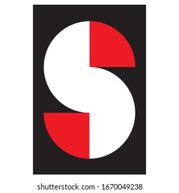 Design-Vektorillustration für S-Buchstaben