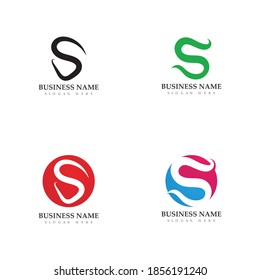vector de diseño de logotipo de letra S
