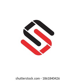 Logo-Design-Vektorgrafik von S-Buchstaben
