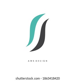 S letter logo design vector