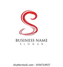 S-Buchstaben-Logo-Design, Vektorbild