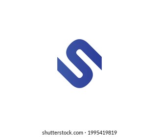 Plantilla vectorial de diseño de logotipo de letra S