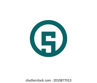 Plantilla vectorial de diseño de logotipo de letra S