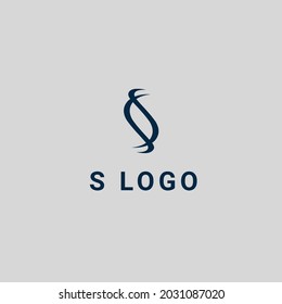 Ilustración vectorial de diseño de logotipo de letra S 