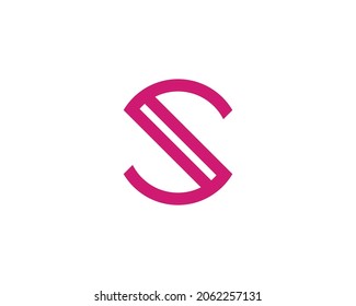 Plantilla vectorial de diseño de logotipo de letra S
