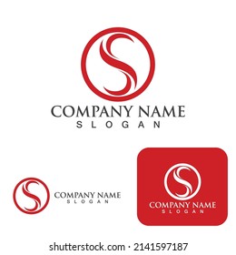 Logo-Design-Vektorgrafik von S-Buchstaben