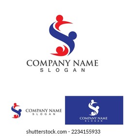  S letter logo design vector 