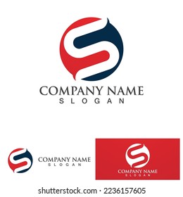  S letter logo design vector Business corporate