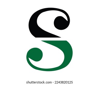 Plantilla vectorial de diseño de logotipo de letra S