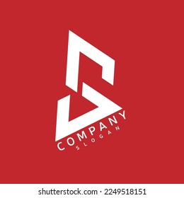 s letter logo design vector image, company logo royalty free