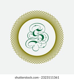 Diseño del logotipo de letra S en vector.
