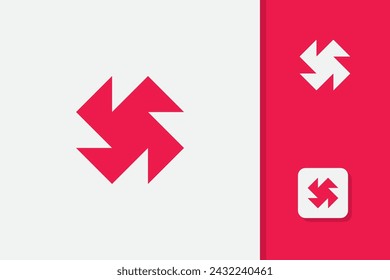 s letter logo design vector template