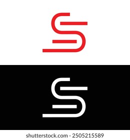 S letter logo design vector