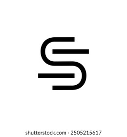S letter logo design vector