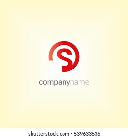 S Letter logo design vector element