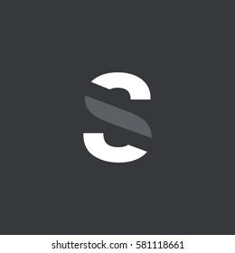 S Letter logo design vector element