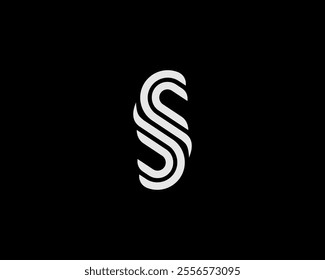 S letter logo with elegant lineart style. Suitable for fashion and beauty companies.