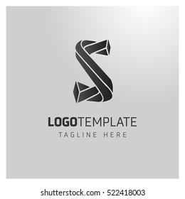 s letter logo formed by twisted lines. Twist Idea logo,Idea logo,Vector Logo Template, vector design template elements for your application or corporate identity