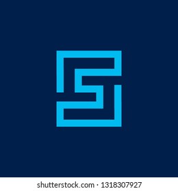 S letter logo icon