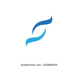 S letter logo icon design template vector illustration