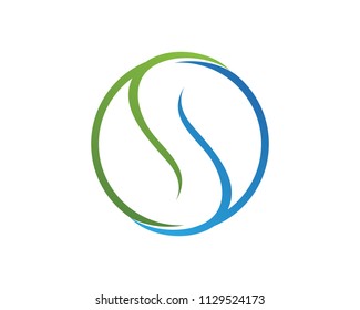 S letter logo, icon design template element
