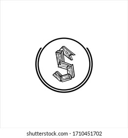 S letter logo icon design